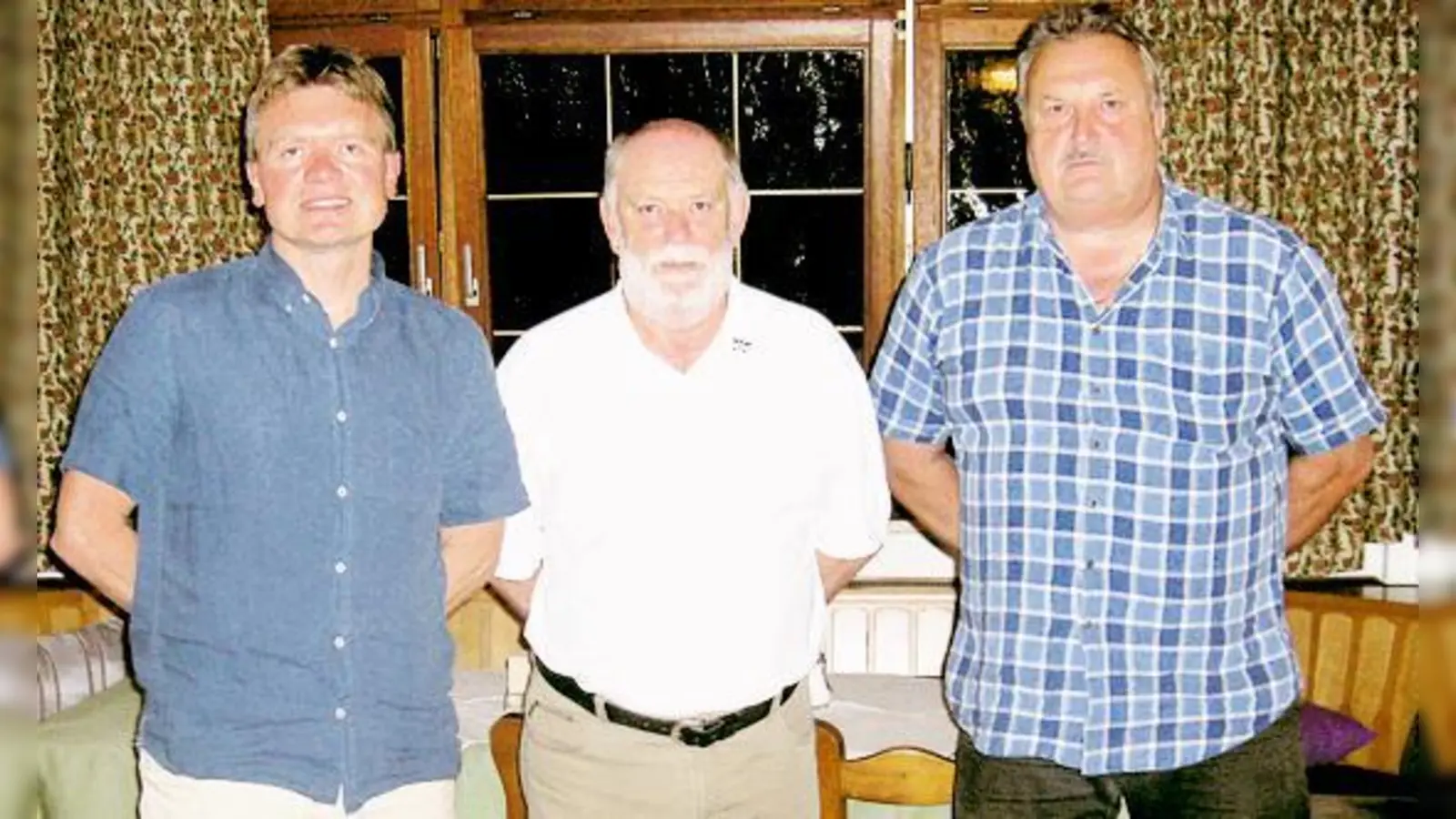 Der neue Vorstand: Markus Gruber, Herrmann Kitzer und Heinrich Bichl (v. li.). 	 (Foto: Verein)