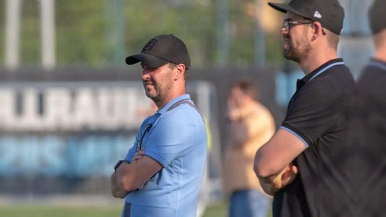 Saisonendspurt: Amateur-Trainer Andreas Kopfmüller und Sebastian Kolbeck.  (Foto: Anne Wild)