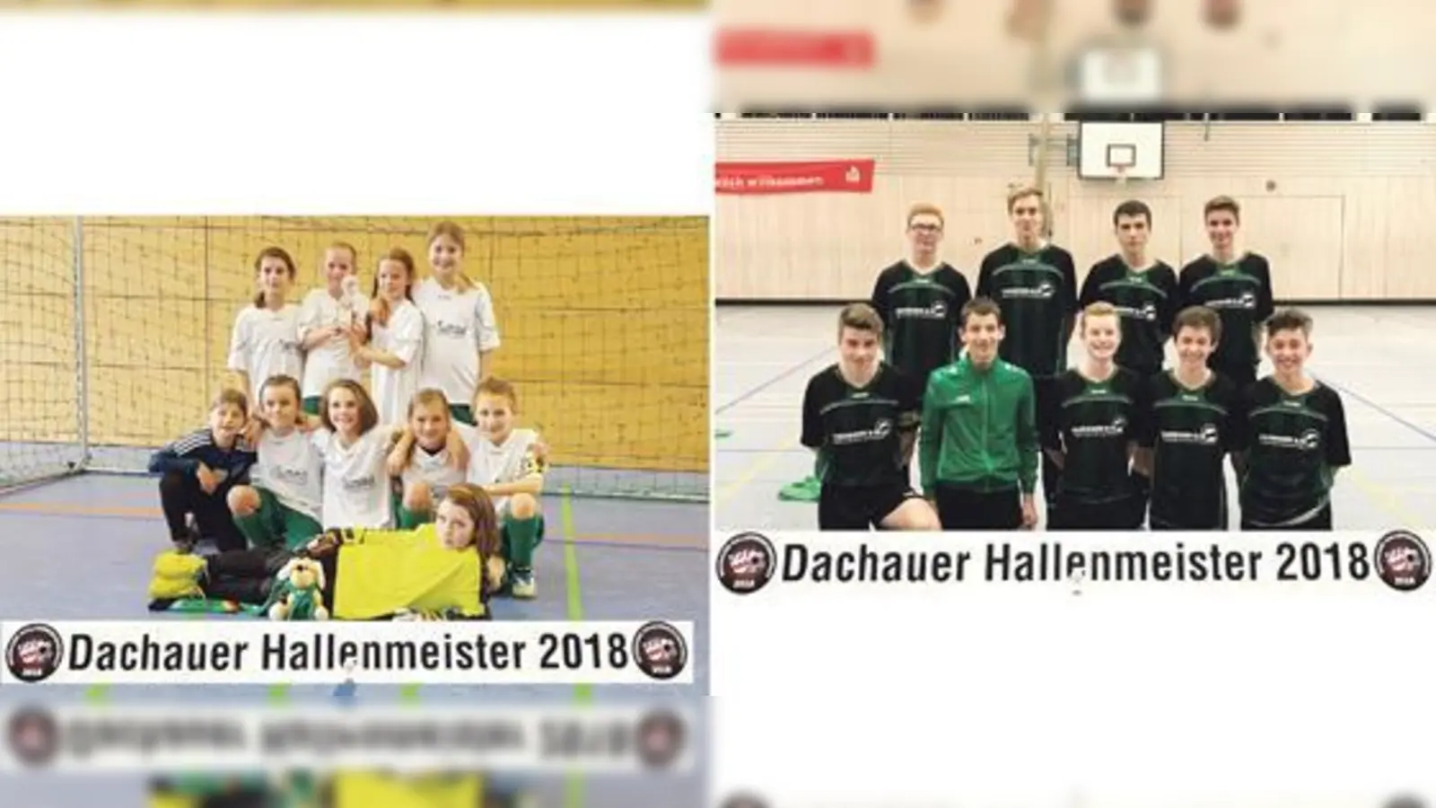 E-Juniorinnen des FC Fasanerie Nord.	Bild rechts: B-Junioren des FC Fasanerie Nord.	 (Fotos: Verein)