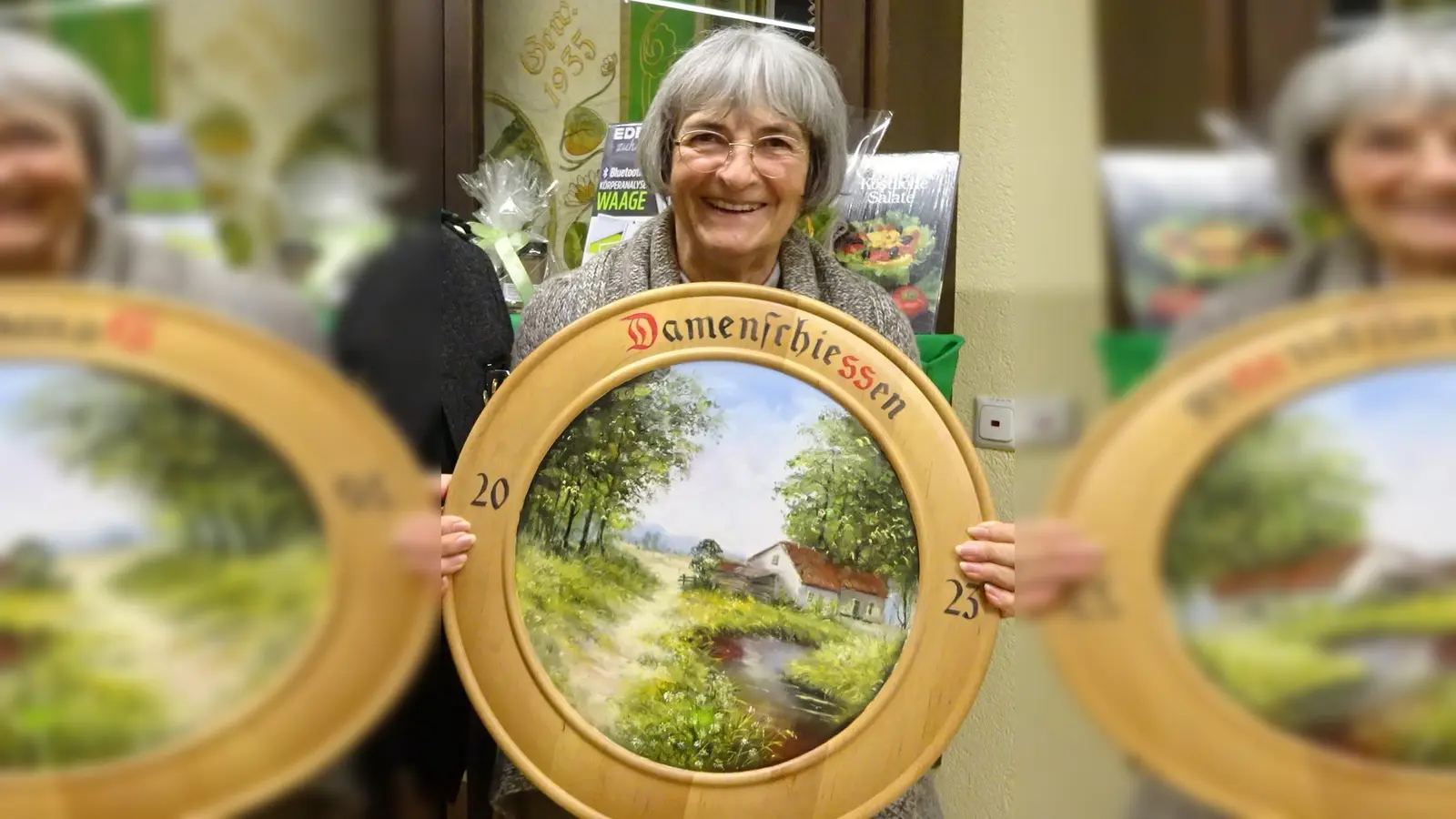 Inge Müller räumte beim Damenschießen die Damenscheibe ab.  (Foto: Altschützen Tutzing 1863 e.V.)