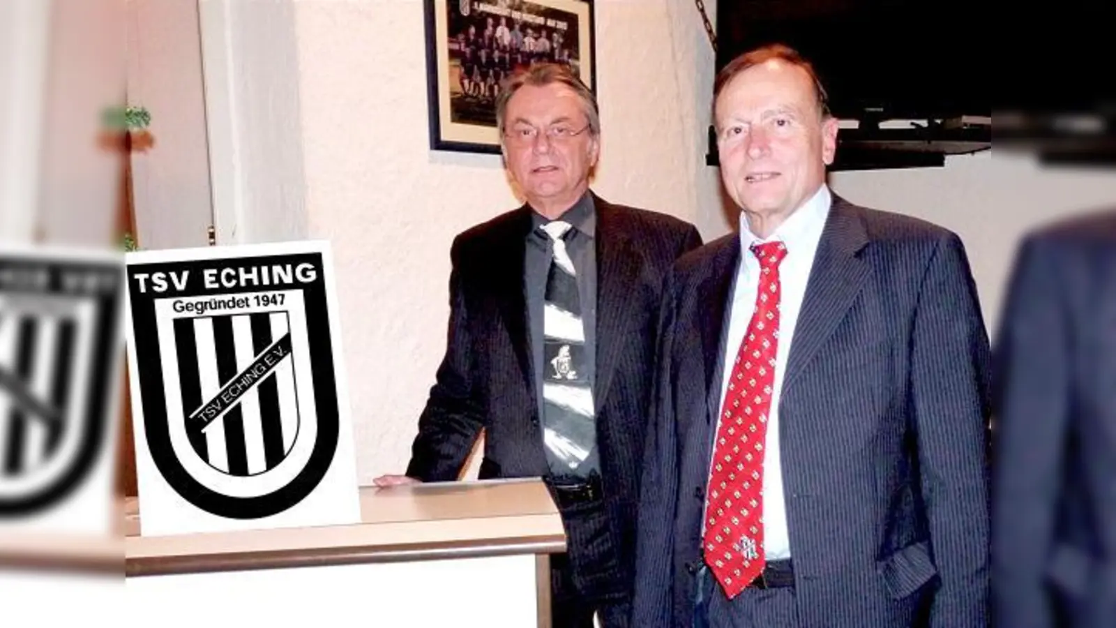 Sie müssen doch noch weitermachen, die Vorstände des TSV Eching, Gerhard Kytka (r.) und Winfried Klar. Im April geht auf einer außerordentlichen Mitgliederversammlung die Nachfolgersuche weiter.	 (Foto: bb)