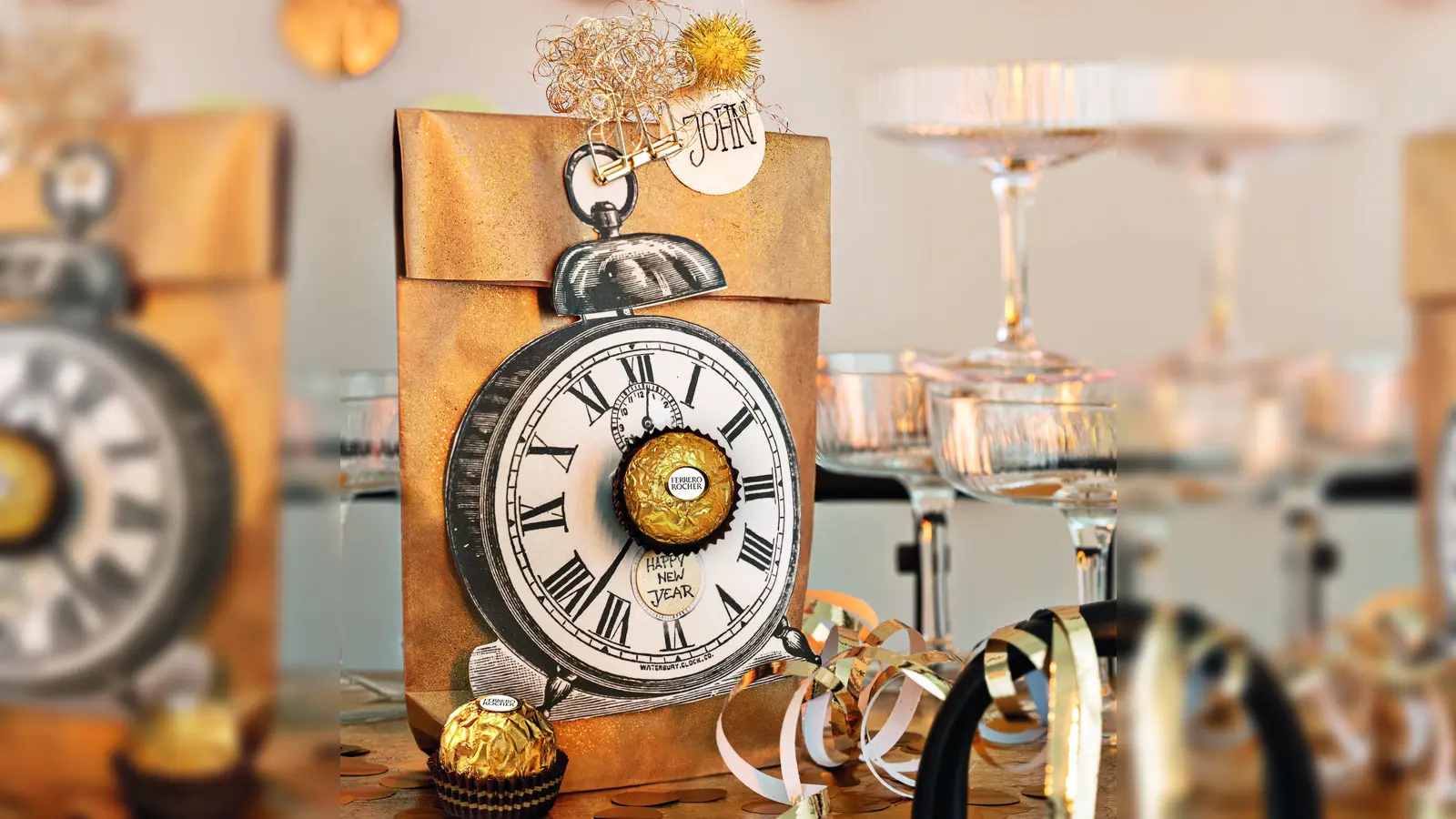 Ein echter Hingucker für die Silvestertafel - schnell gemacht und irre dekorativ! (Foto: Ferrero)