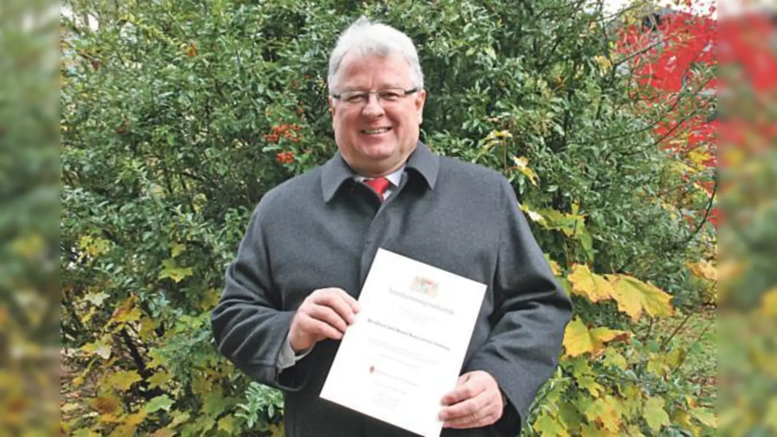 Stiftungsvorstand Dietmar Jobst freut sich über die staatliche Anerkennung für die Bernhard und Hanni Konermann-Stiftung. 	 (Foto: hol)