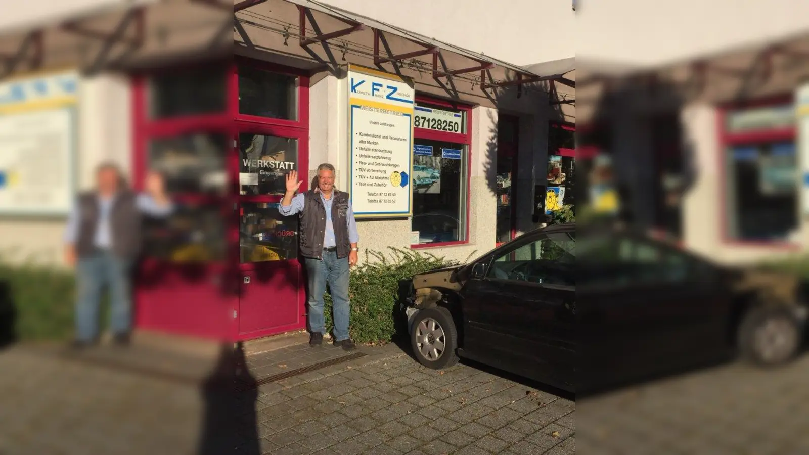 Ein Abschiedsgruß für seine Kunden von Franz Kumeth. (Foto: Kumeth)