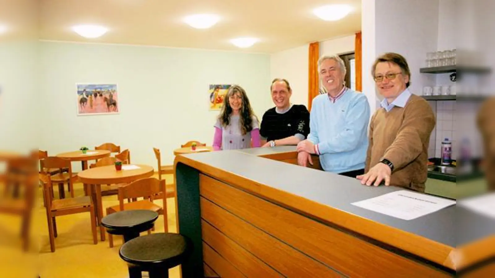 Das pädagogische Team mit (v. l.) Andreas Wilde, Gerhard Baier, Reiner Schweigart und Hilde Schmid freut sich auf den Betrieb.  (Foto: Hettich)