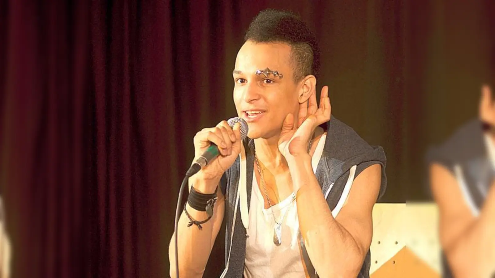 Prince Damien trat bei der Open Stage im Februar 2014 auf.	 (Foto: Eugen-Roland Rohn)