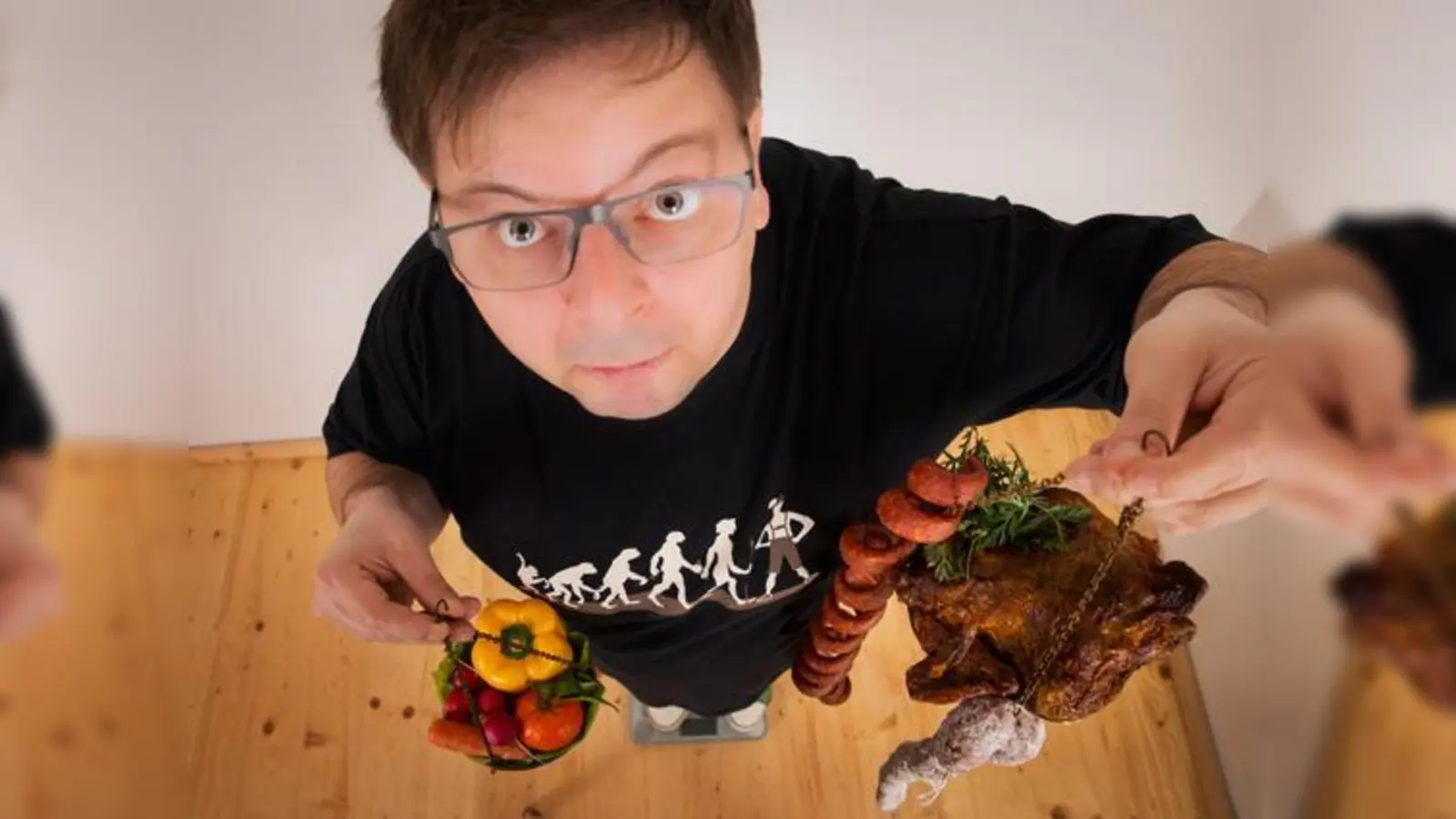 Wie kann man sich heute überhaupt noch richtig ernähren? »Da Meier« macht sich Gedanken.	 (Foto: Blende 80)