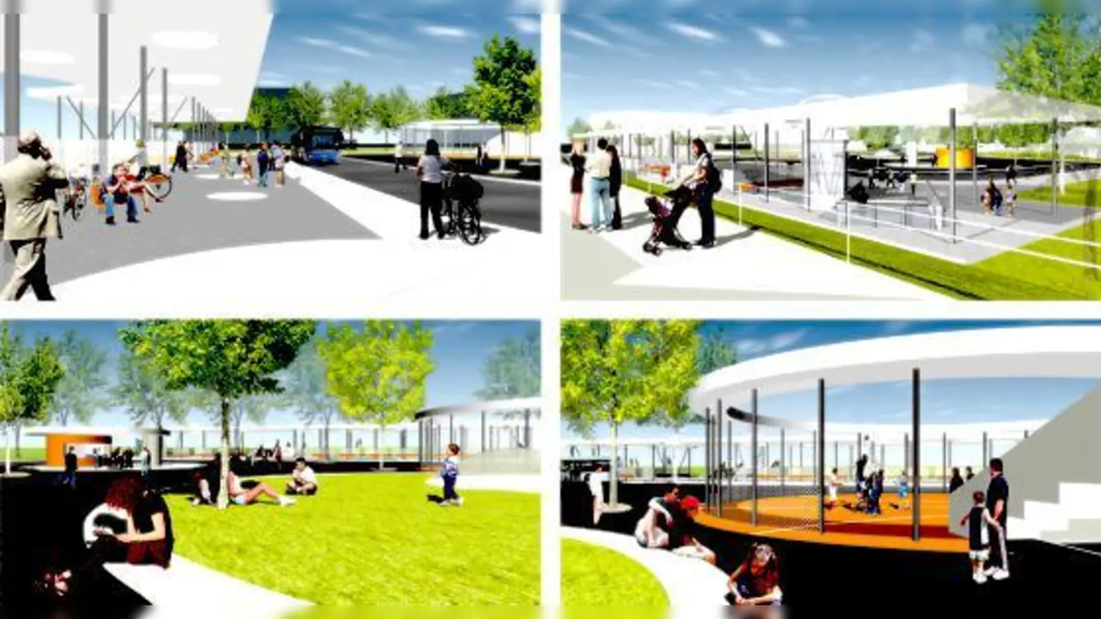 Die triste Busschleife soll zu einem modernen Verkehrsknotenpunkt ausgebaut werden.	 (Fotos: WS/Baureferat)