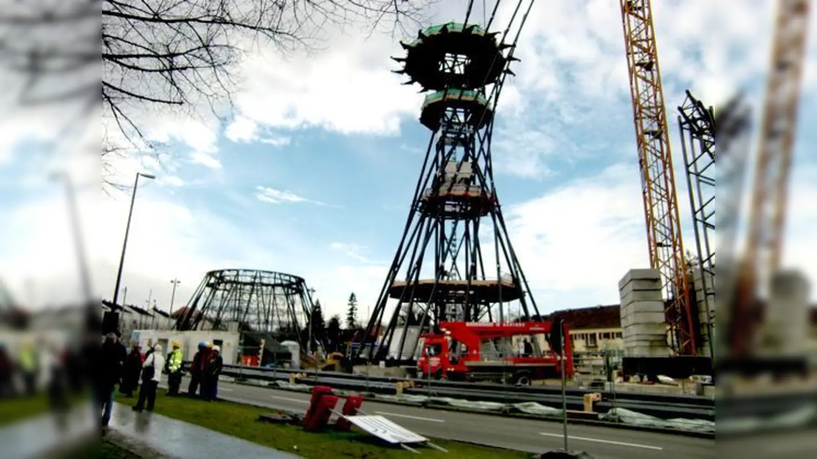 Der Wintereinbruch wird eine erneute Pause bei den Montagearbeiten erzwingen.	 (Foto: ikb)
