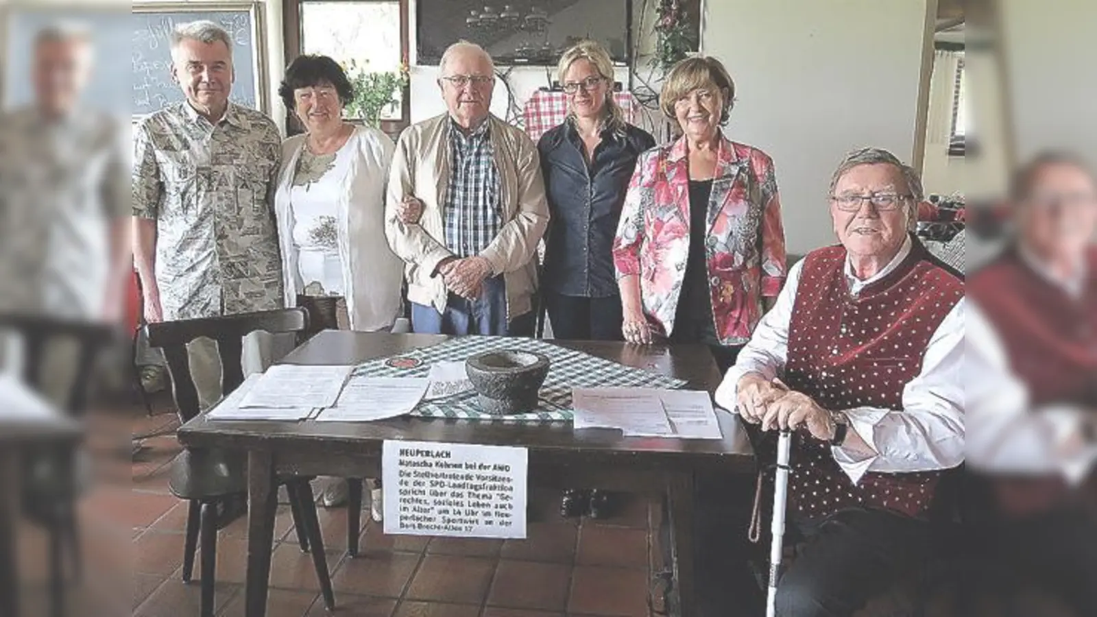 Alfred Schellerer, Barbara Meier, Erich Meyer, Natascha Kohnen, Hiltrud Broschei und Georg Prinz (von links nach rechts). 	 (Foto: privat)