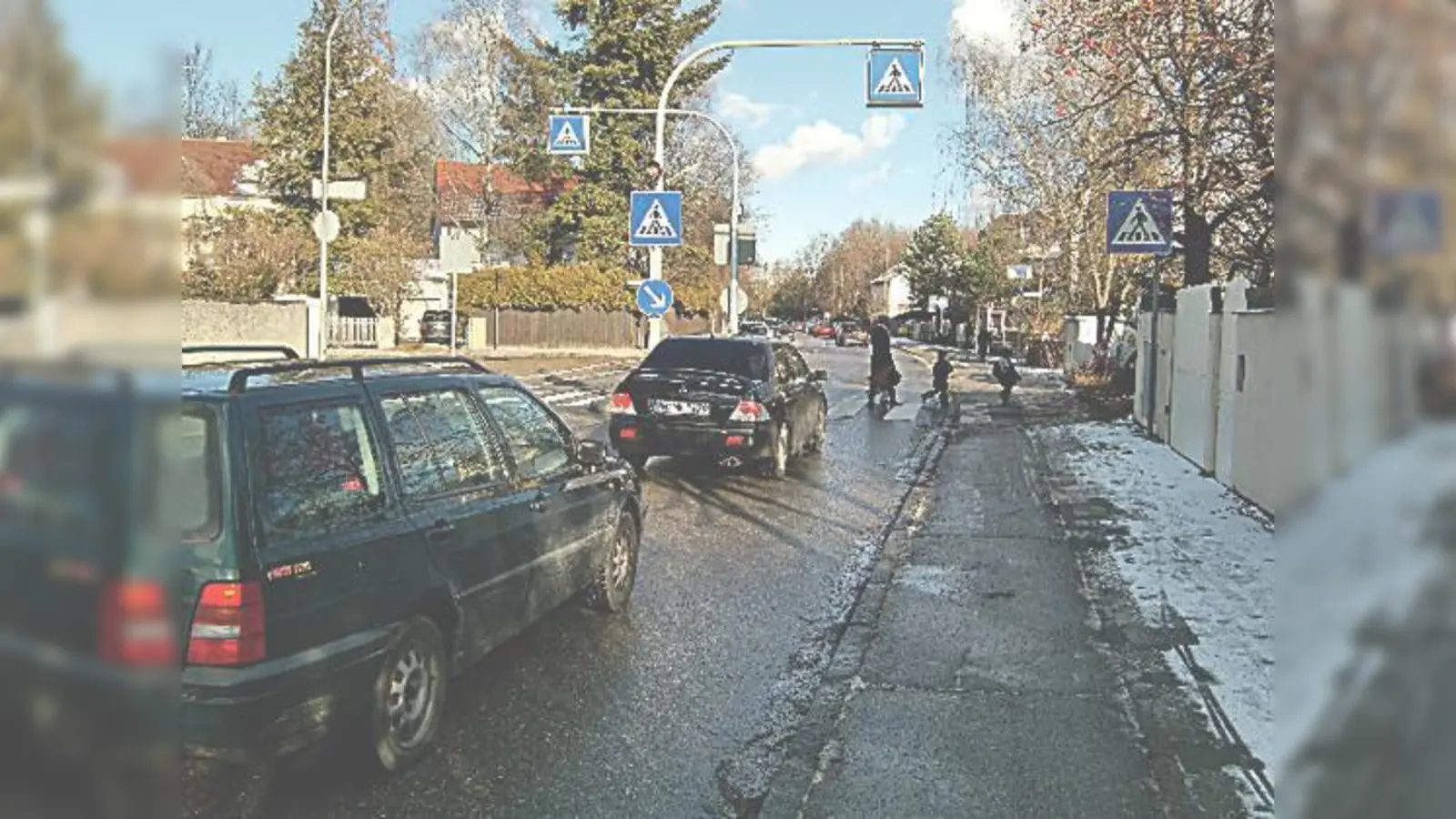 Die Autofahrer ignorieren den Zebrastreifen	 an der Friedrich-Eckart-/Nettelbeckstraße häufig.	  (Foto: ikb)