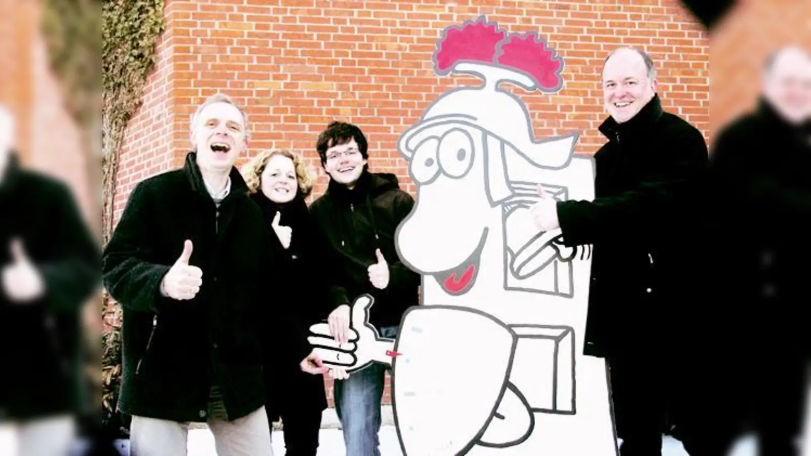 Das Team der Michaelskirche (v. l.) Dekan Steinbauer, Pfarrerin Wist, Diakon Blechschmidt und Pfarrer Stegmann hoffen auf viele Spender.  (Foto: Privat)