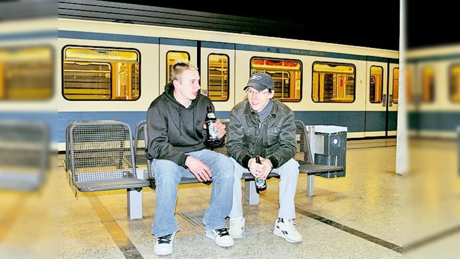 Promillefreie Zone: Das Alkoholverbot in Münchens U-Bahnhöfen ist ab sofort wirksam.  (Foto: sm)