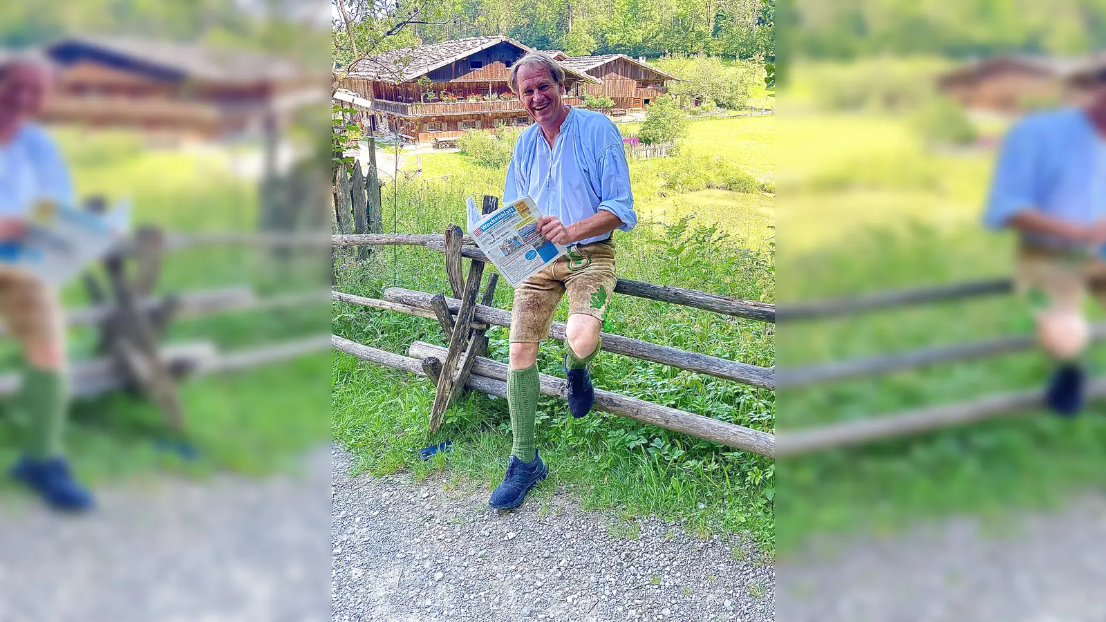 Spitzensportler und Museumsgründer Markus Wasmeier liest das Wochenblatt der Münchner Wochenanzeiger nicht nur wegen seiner eigenen Kolumne gern. (Foto: hw)