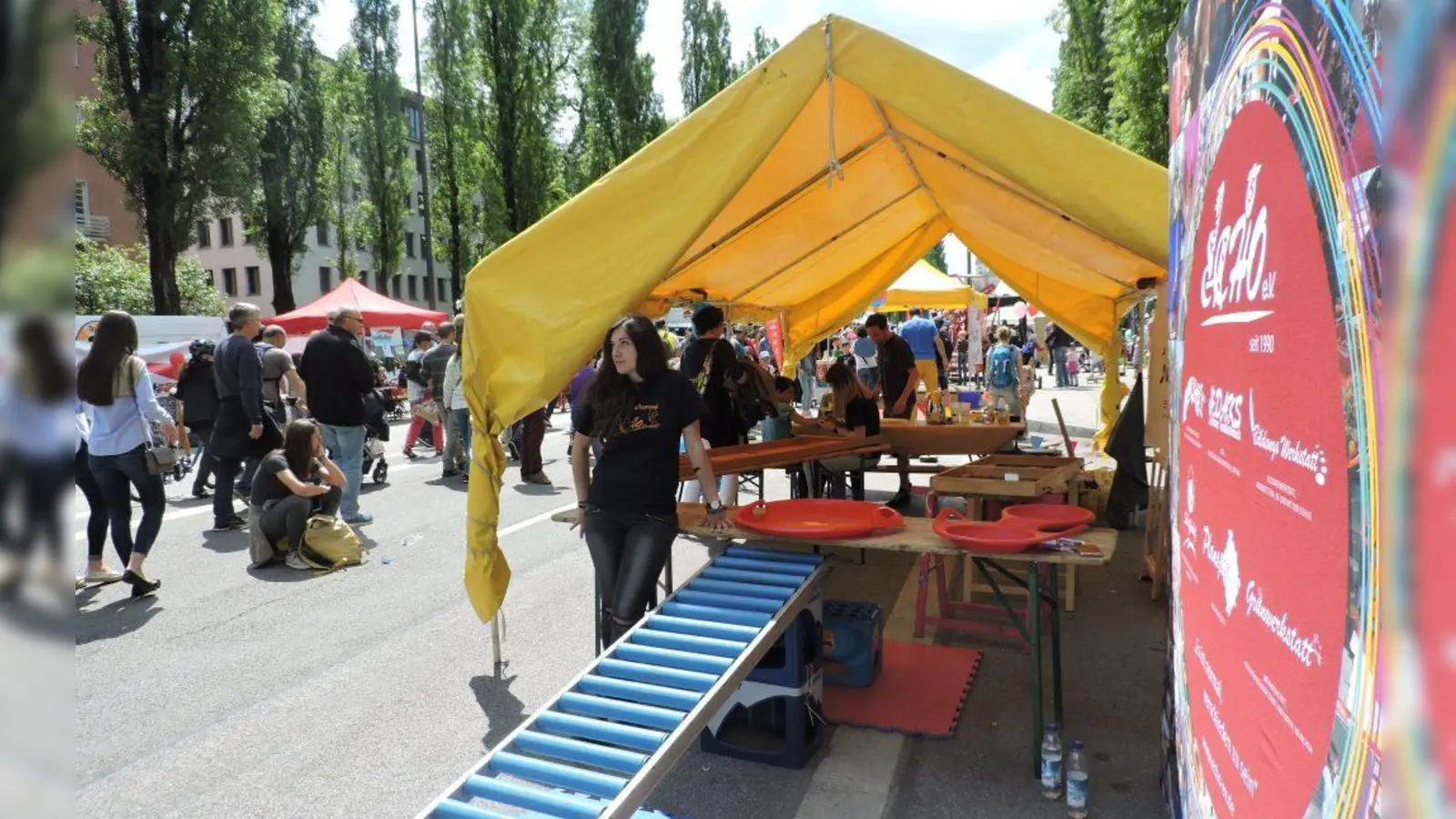 Beim großen Straßenfest „Corso Leopold” gibt es auch wieder Angebote für Kinder wie den „Äktschn-Spielbus” von Echo e.V.  (Foto: Echo e.V. )
