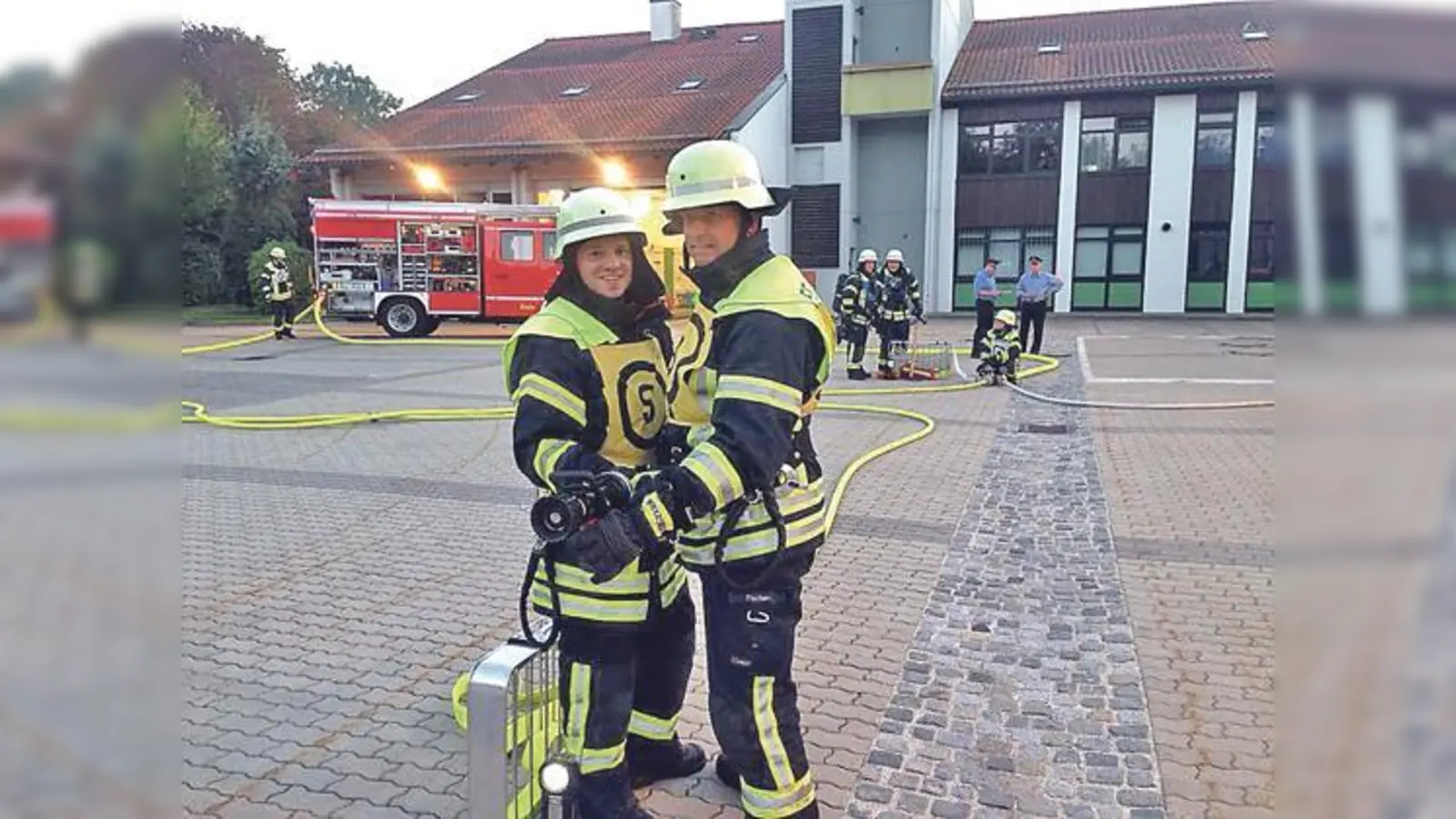 Bei der Feuerwehr Haar wurde die erste Prüfung erfolgreich abgelegt.	 (Foto: privat)