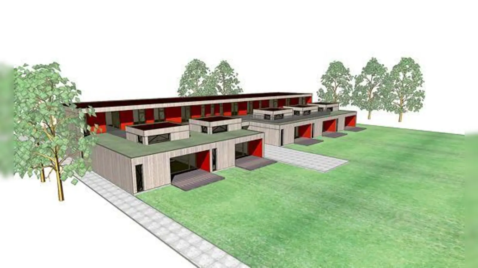 Noch gibt es das Kinderhaus Dietersheim nur als Grobplan, aber die Kosten stiegen jetzt schon auf fast fünf Millionen Euro, damit zum nächsten September 130 Kinder einziehen können.	 (Foto: Hirner und Riehl)