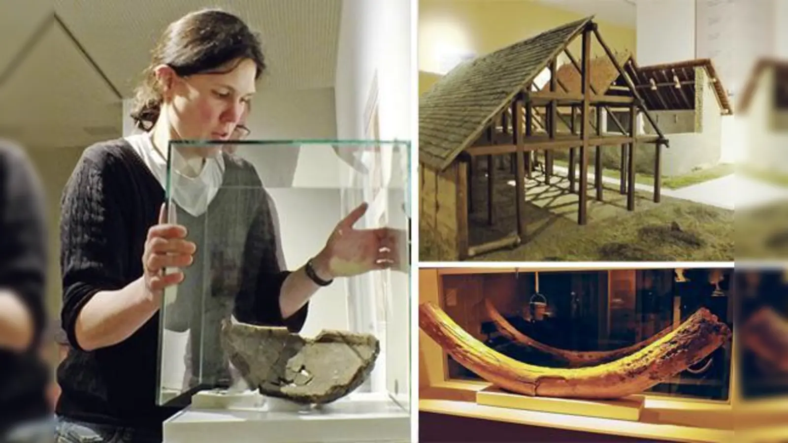 Anja Pütz bringt die Vitrinen in Position, rechtzeitig für die Museumsgäste. Das AschheiMuseum ist wieder geöffnet. Liebevolle Modelle alter Häuser verdeutlichen den Stil früherer Architektur.  (Fotos: kw)