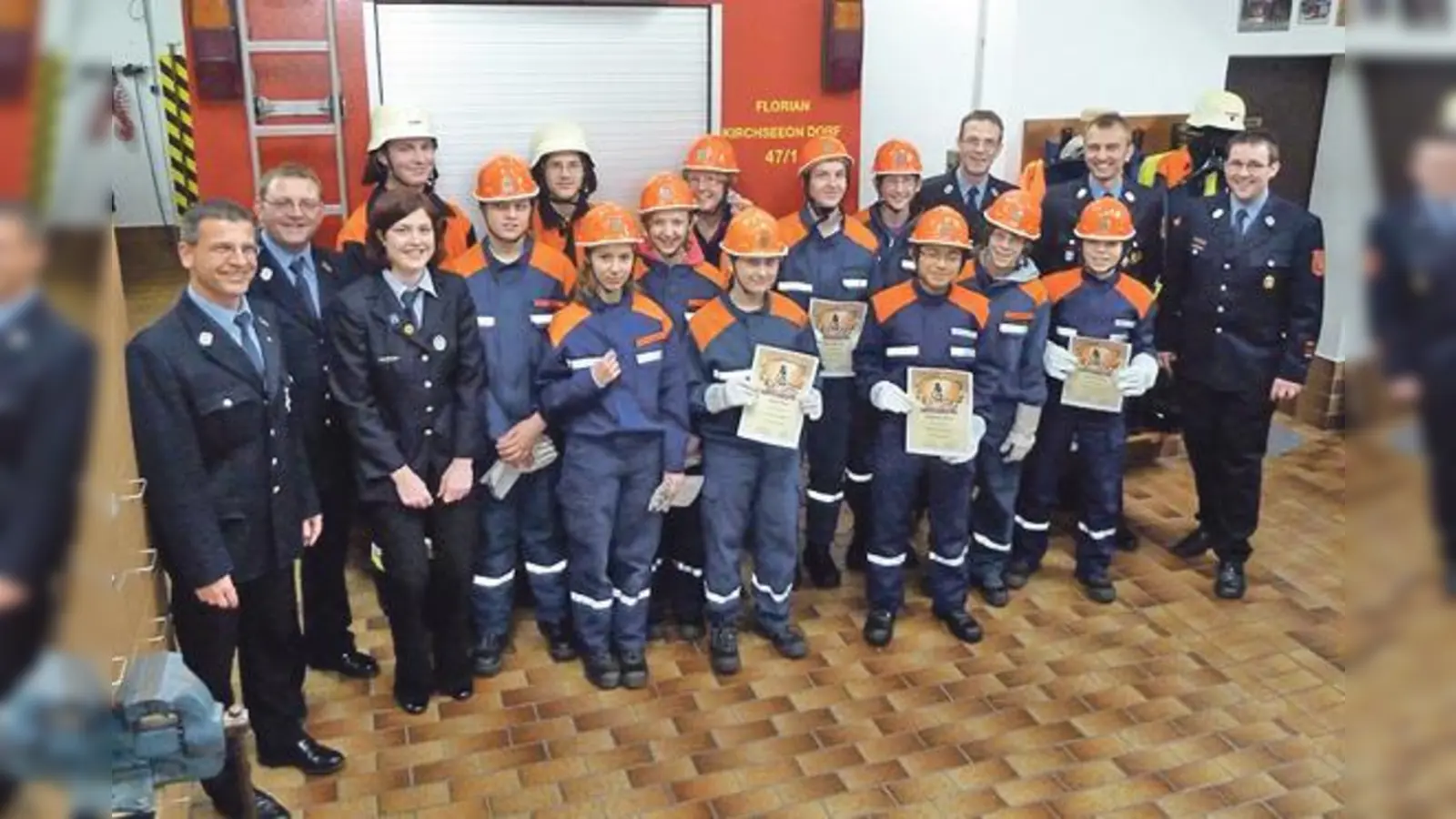 Erfolgreicher Feuerwehrnachwuchs in Kirchseeon- Dorf.  (Foto: VA)