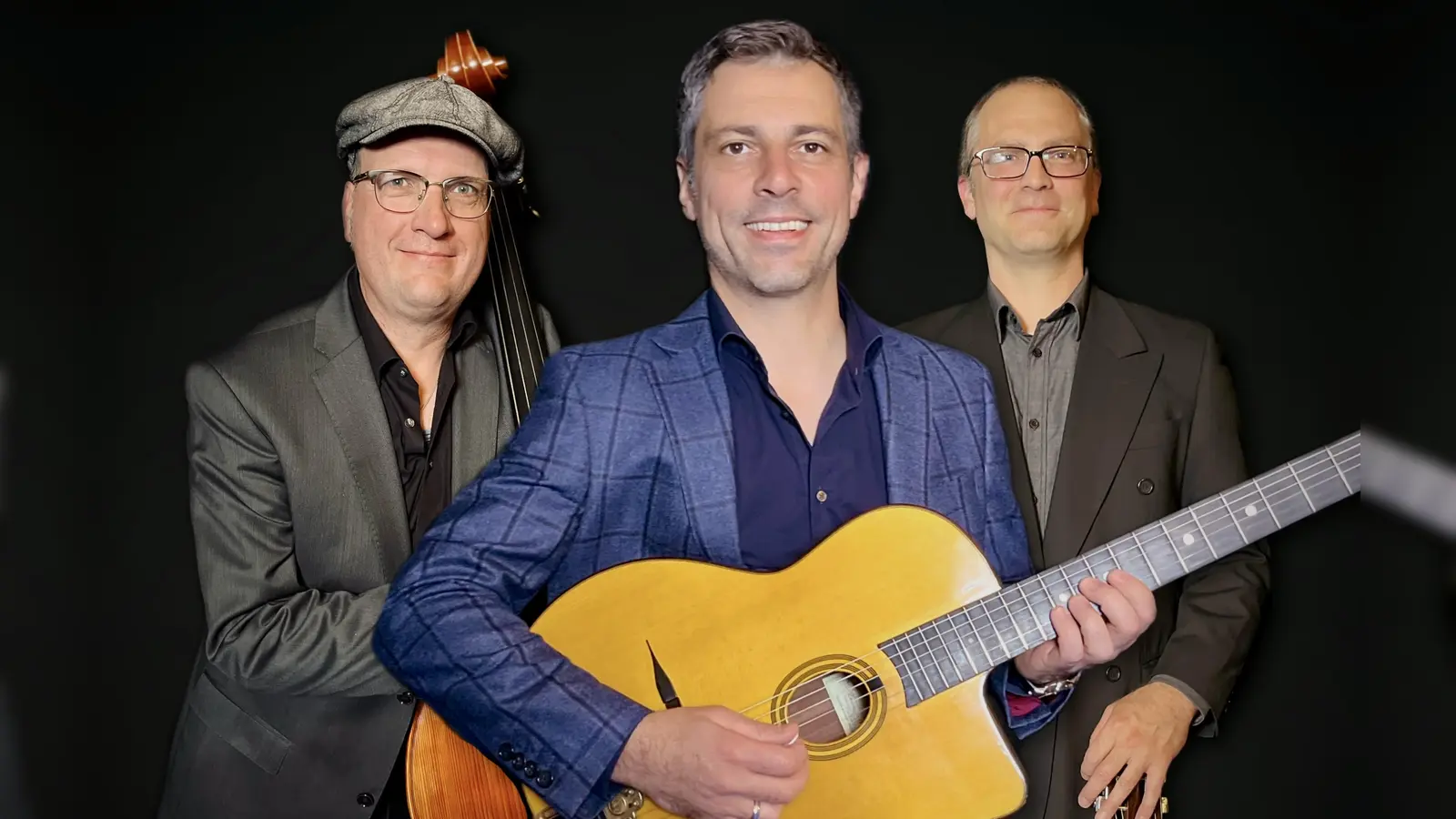 Das Trio „The Spirit of Django“ spielt eine Mischung aus Jazz, Swing, Funk, Rumba und Bossa Nova. (Foto: The Spirit of Django)