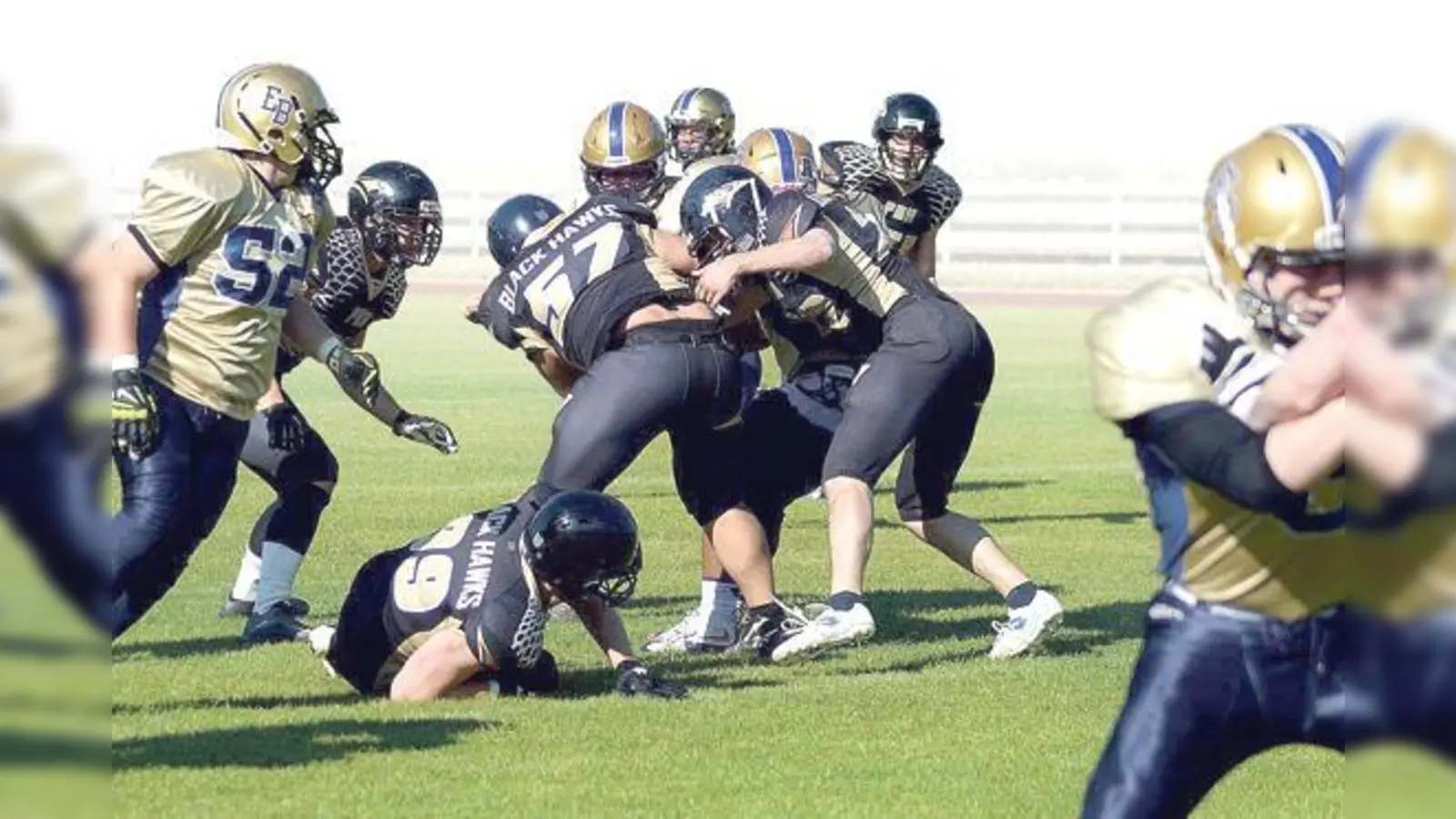 Nach einem guten Start der Bulls bekamen die Black Hawks die Partie immer besser in den Griff.	 (Foto: Black Hawks)