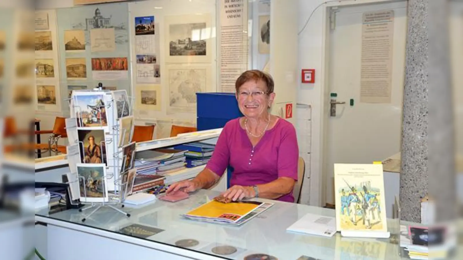 Jubilarin Gudrun Heinrich in »ihrem« Otto-König-von-Griechenland-Museum.	 (Foto: MO)