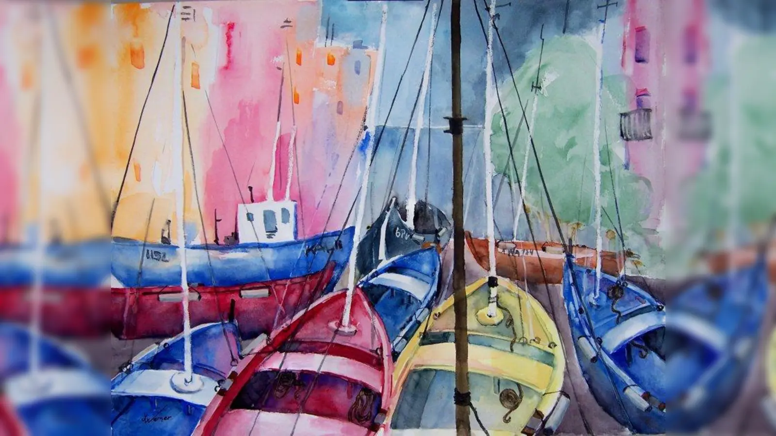 „Im sicheren Hafen” heißt dieses Bild. (Foto: Irmgard Werner)