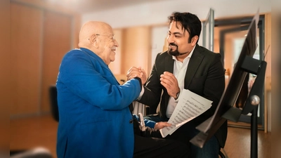 Giora Feidman (links) und Majid Montazer. (Foto: Kai Weise)