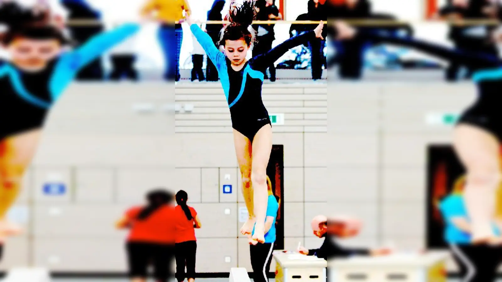 In der Eglhartinger Schulturnhalle wurde kürzlich die Vereinsmeisterschaft im Turnen ausgetragen.	 (Foto: ATSV)