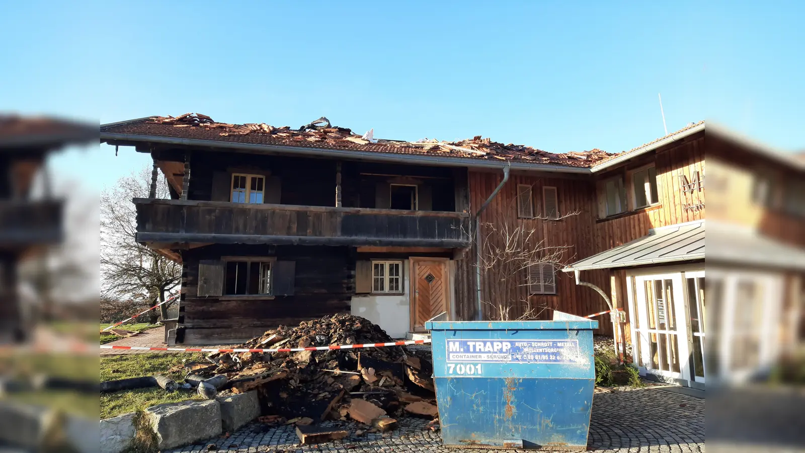 Die Schäden am historischen Gebäude belaufen sich nach Schätzungen auf knapp 1 Million Euro.  (Foto: Stefan Dohl)