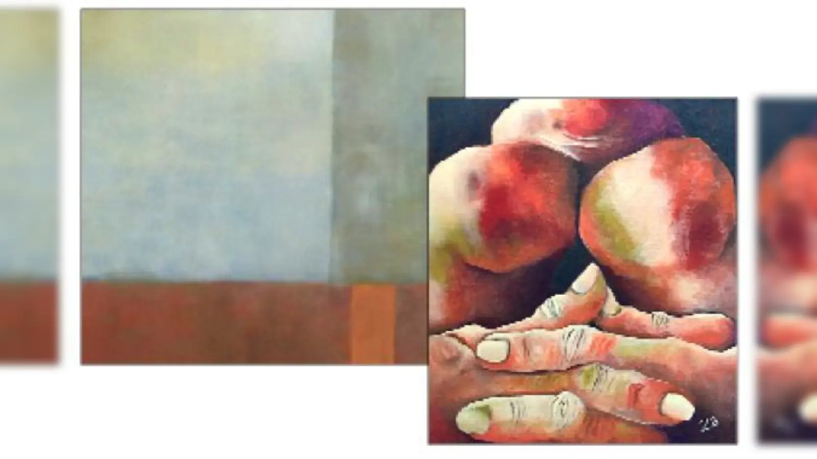 Zwei Werke von Christiane Pieper (oben) und Christiane Zöbeley. 	 (Fotos: VA)