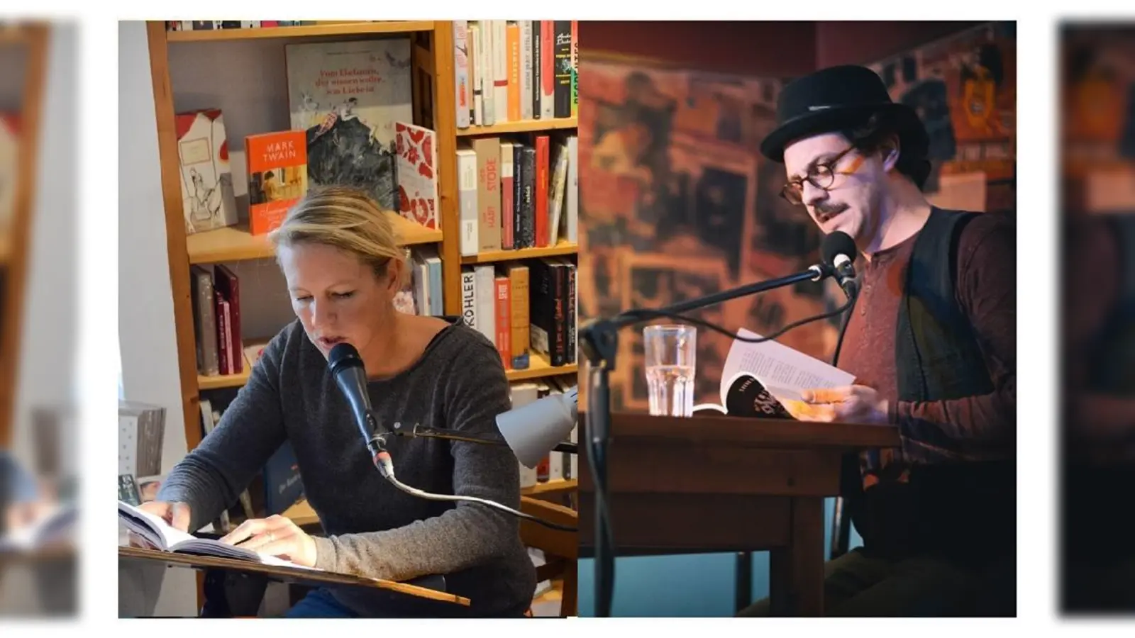 Literatur made in Giesing bieten Tine Berse und Steve Hofmann. (Foto: VA)