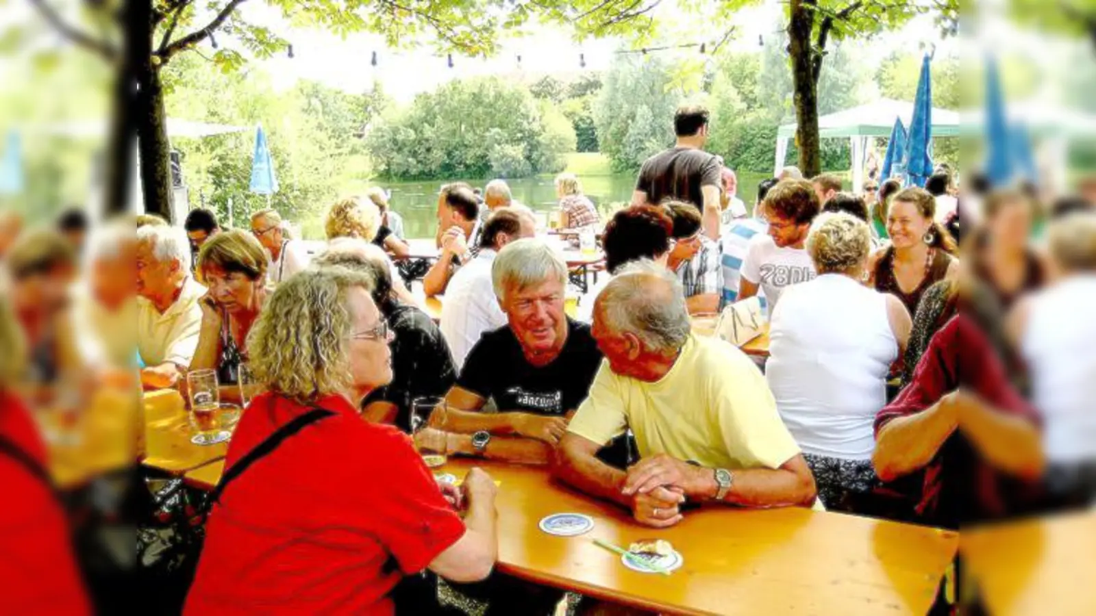 Am See lässt es sich gemütlich sitzen und stimmungsvoll zusammen feiern.	 (Foto: VA)