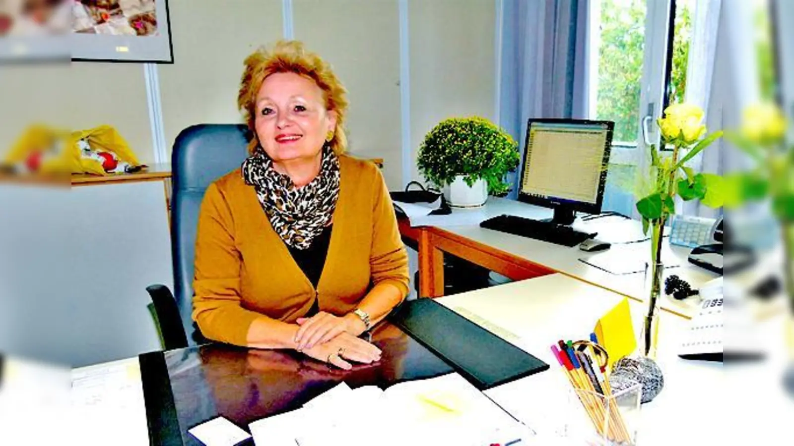 Marion Bauer, die neue Rektorin der Grund- und Mittelschule in Hallbergmoos.	 (Foto: bb)