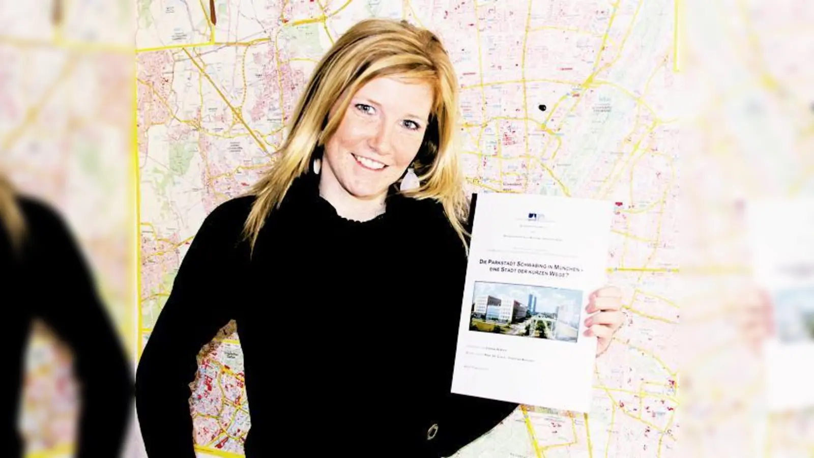 Die Diplomarbeit von Corinna Kemper zur Parkstadt Schwabing wurde mit 1,5 benotet. (Foto: ko)