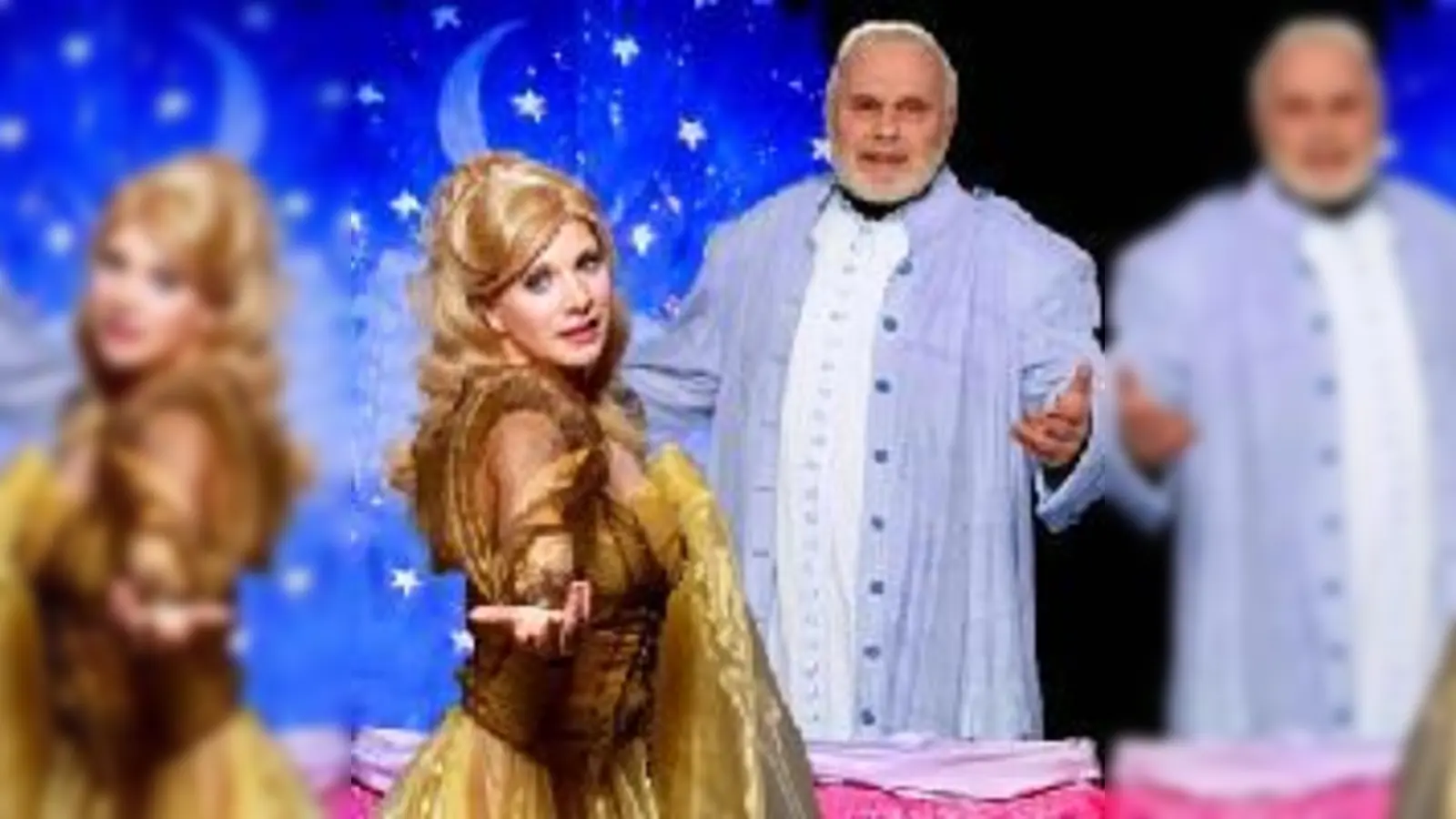 Deborah Sasson und Gunther Emmerlich sind die Stars der Zauberflöte in der Philharmonie.	  (Foto: VA)