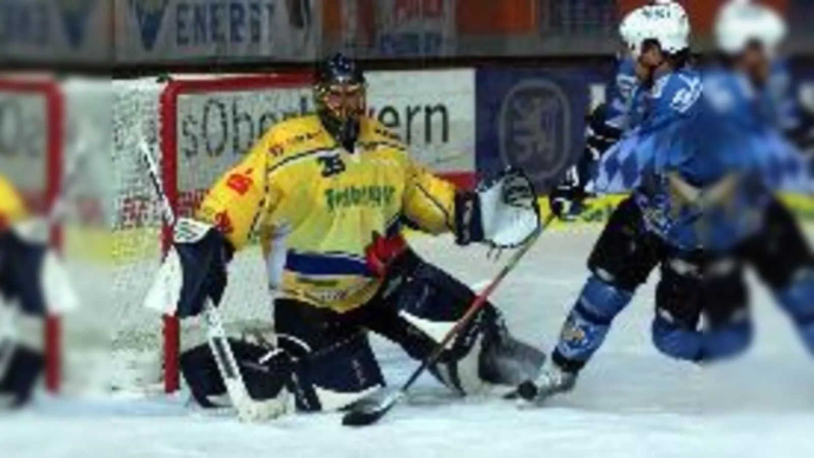Fünfmal mussten die Münchner beim Lausitz-Goalie einnetzen, damit es zum Sieg reichte.  (Foto: hh-muc)