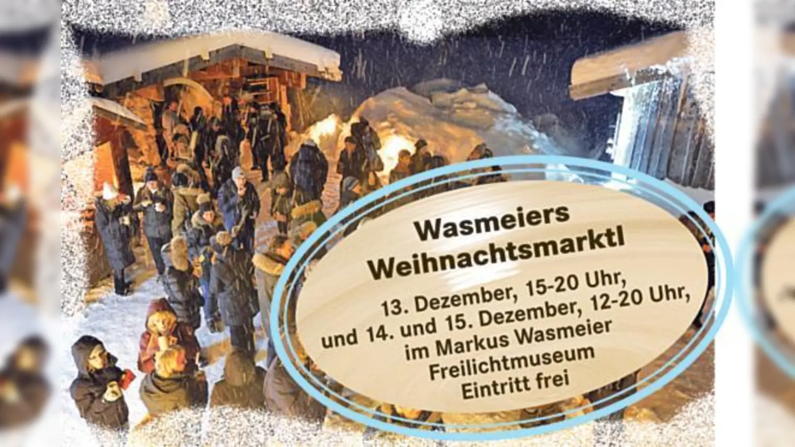 Wasmeiers Weihnachtsmarktl öffnet wieder vom 13. bis 15. Dezember im Markus Wasmeier Freilichtmuseum Schliersee.  (Foto: Wasmeier Freilichtmuseum Schliersee)