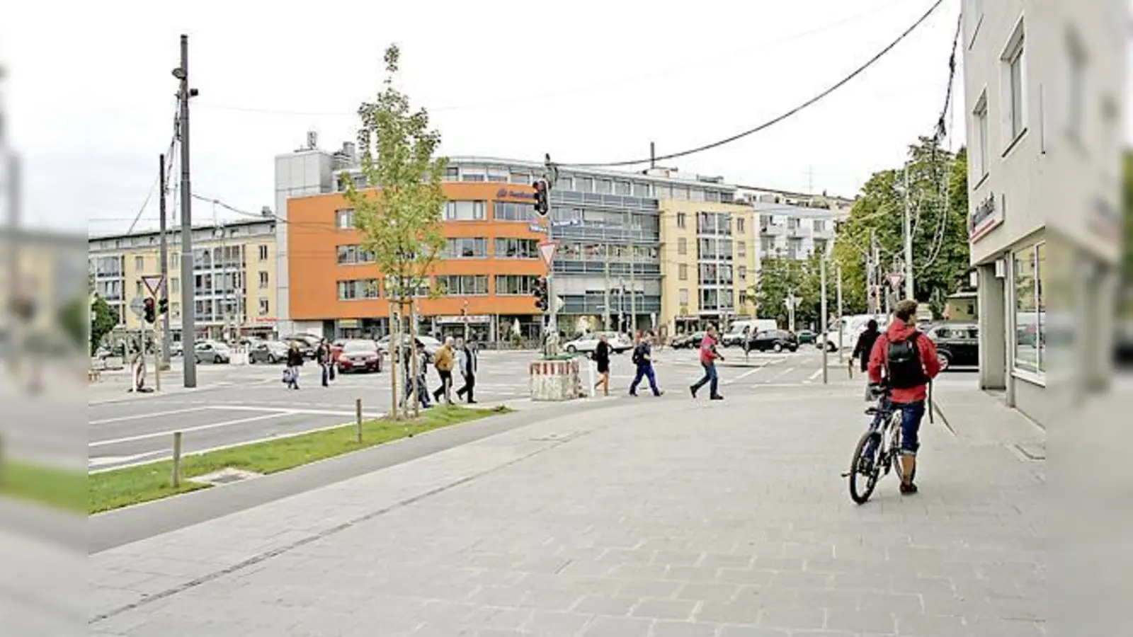 Am »Moosacher Stachus könnte beispielsweise der Brunnen aufgestellt werden.   (Foto: ws)
