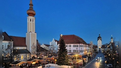 Ein Lichtermeer am Schrannenplatz. (Foto: Gerd König)