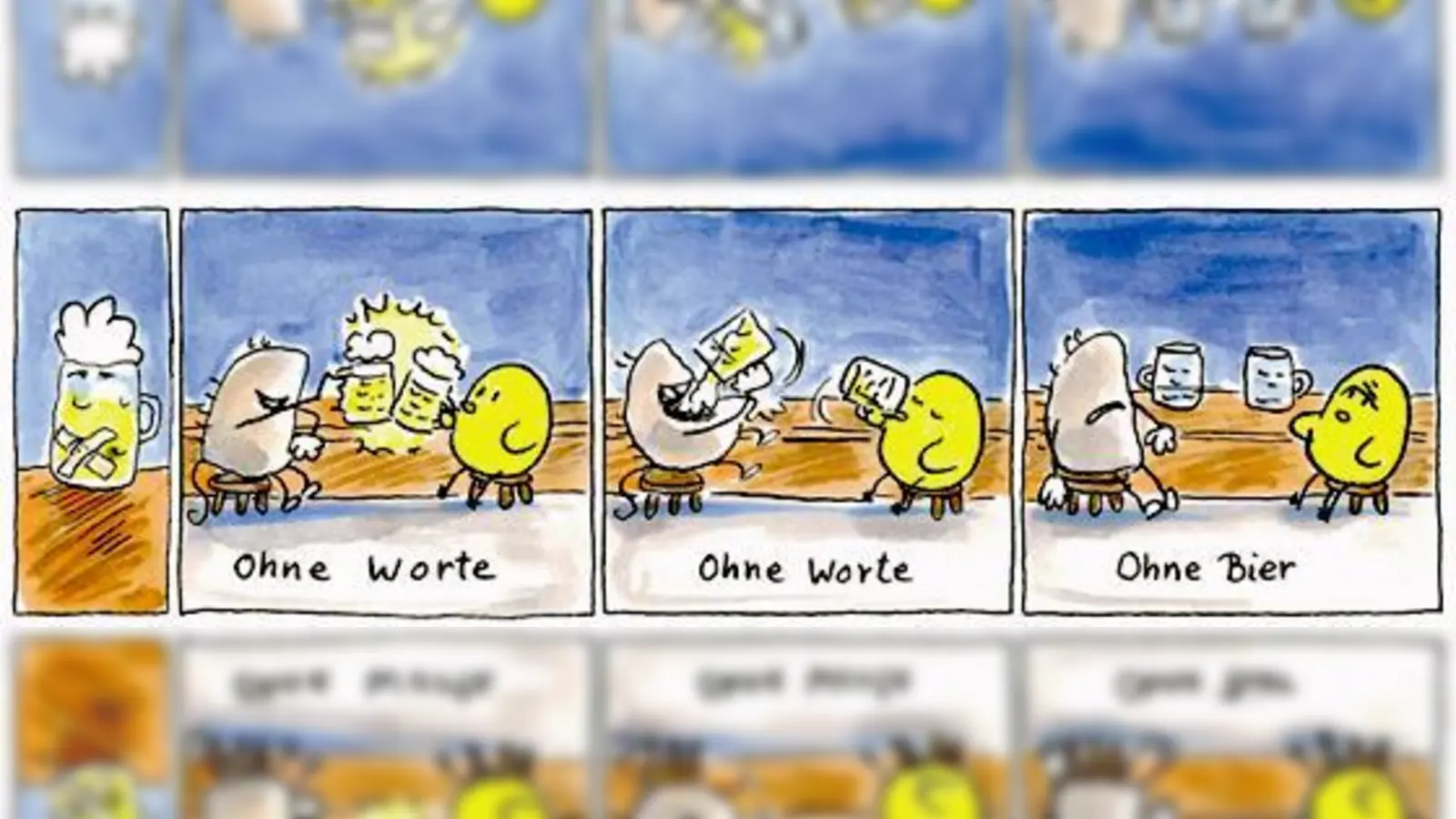 Braucht wahrlich keine Worte, um zu wirken: Comicstrip von Steffen Haas und Gunter Hansen.	 (Foto: VA)