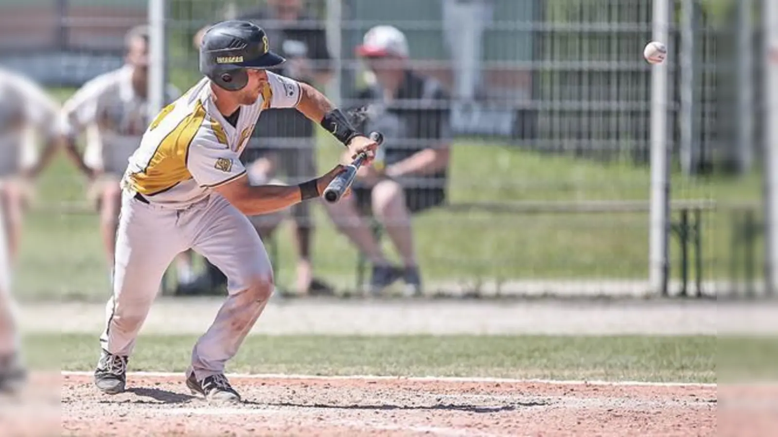 William Thorp holte den Ausgleich für die Haarer Disciples gegen Saarlouis Hornets.	 (Foto: Alexander Freiesleben)