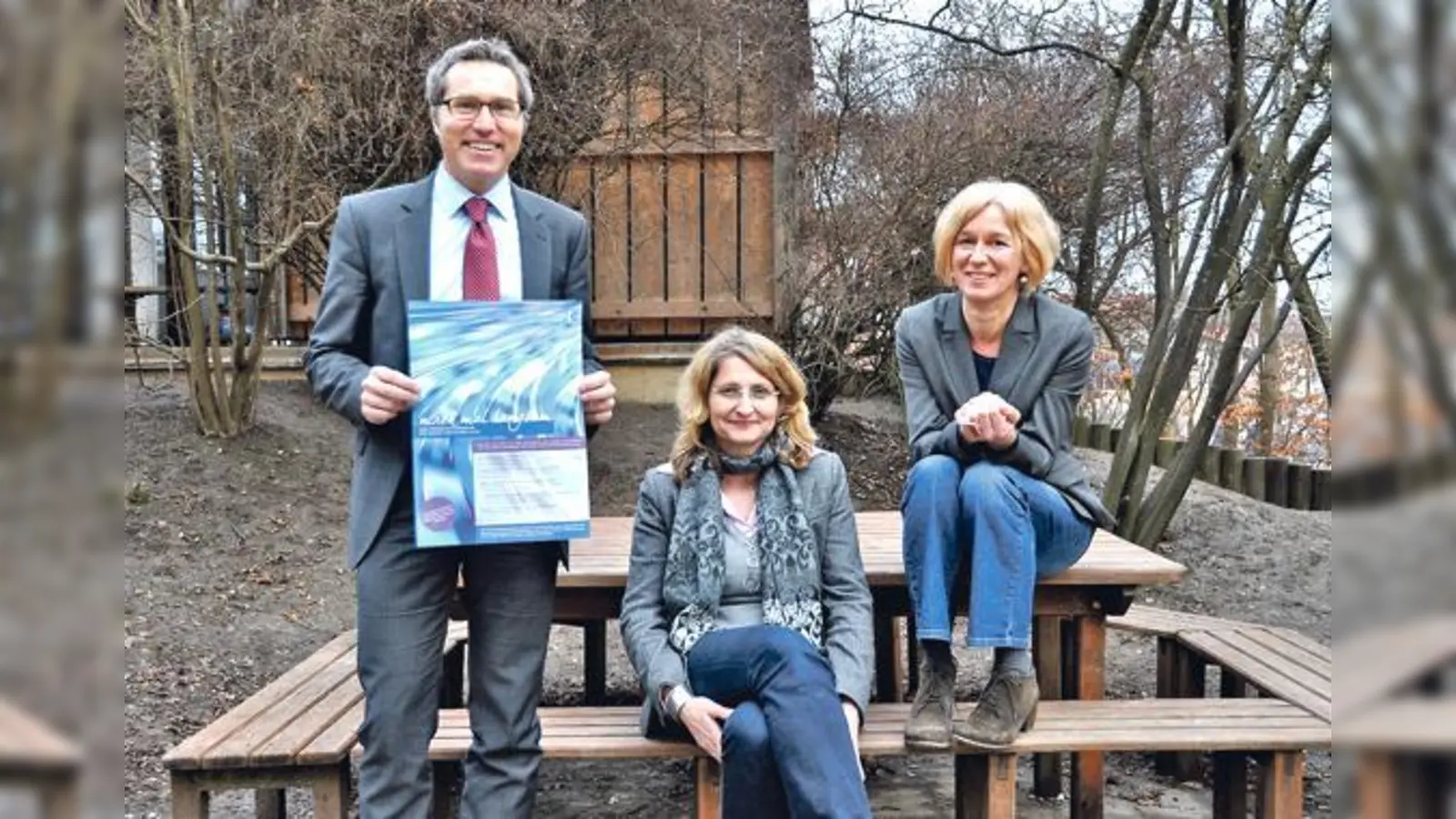 Christian Salberg, Claudia Pfrang und Silvia Müller-Frontzek (v. l.) raten, in der Rushhour des Lebens auch mal innezuhalten. 	 (Foto: Sybille Föll)