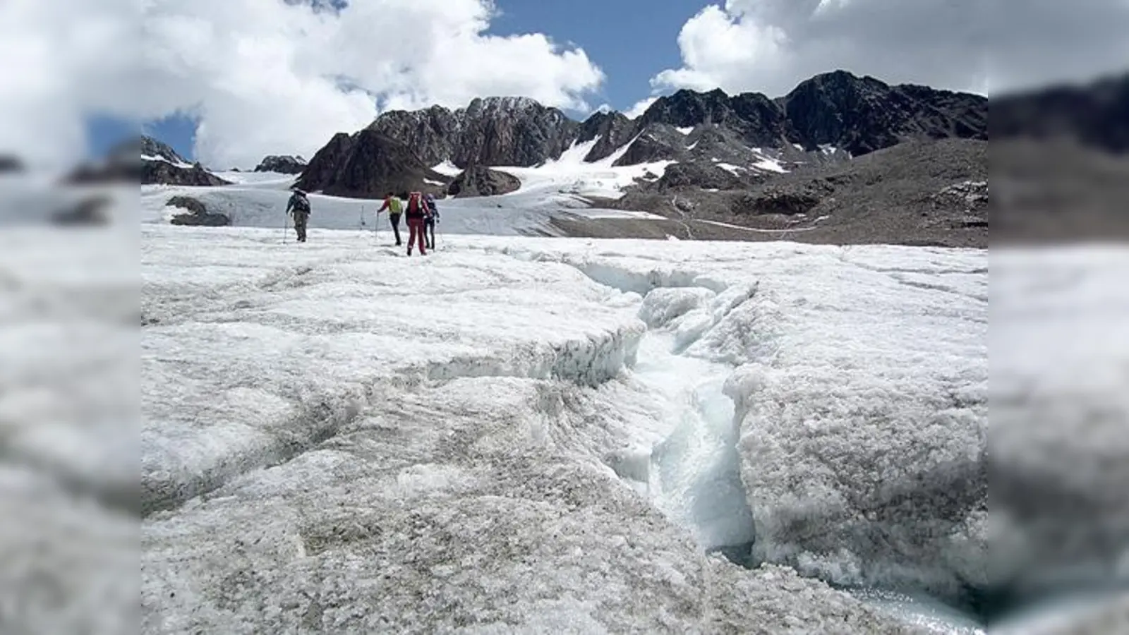 Ein mittlere Gletscherzunge am Vernagtferner im österreichischen Ötztal. (Foto: BAdW)