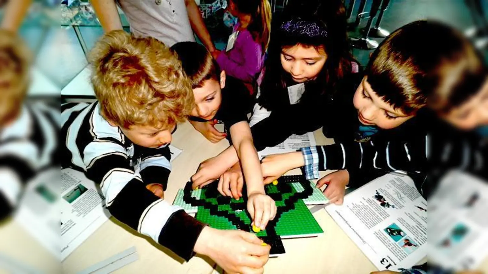 Feuer und Flamme für Zahlen und Rechnen waren die Kinder dank lehrreicher Spiele.	 (Foto: VA)