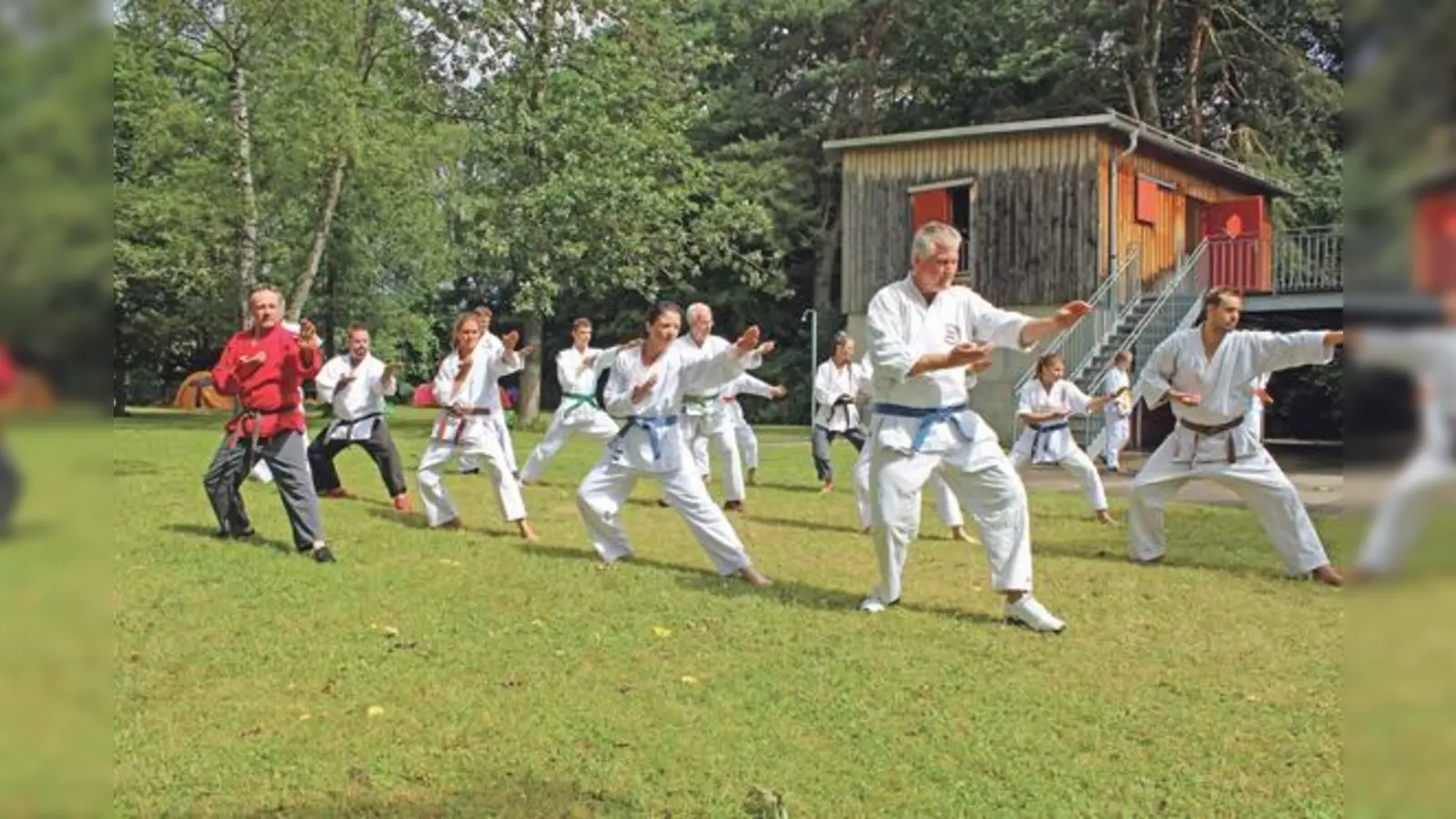 Verschiedene Kursgruppen üben zusammen: Im Trainingslager des Jiu Jitsu 1984 e.V. eine Bereicherung für alle Sportlerinnen und Sportler.	 (Foto: VA)