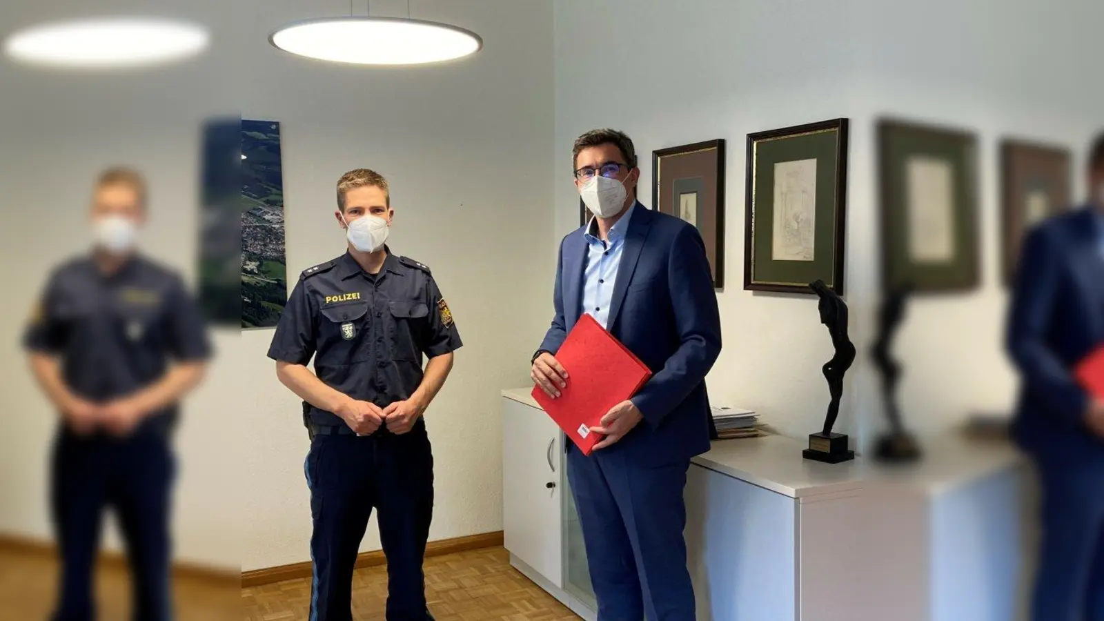 Thomas Stumpf (links) und Frank Zellner wissen: In der Marktgemeinde lebt es sich sicher. (Foto: Marktgemeinde Peißenberg)