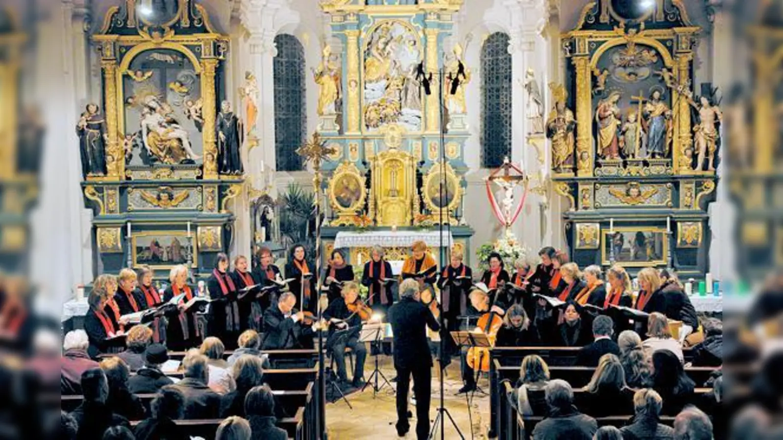 Der Kammerchor »Con Voce« gastiert am Sonntag in der Barockkirche St Ottilie.	 (Foto: A)