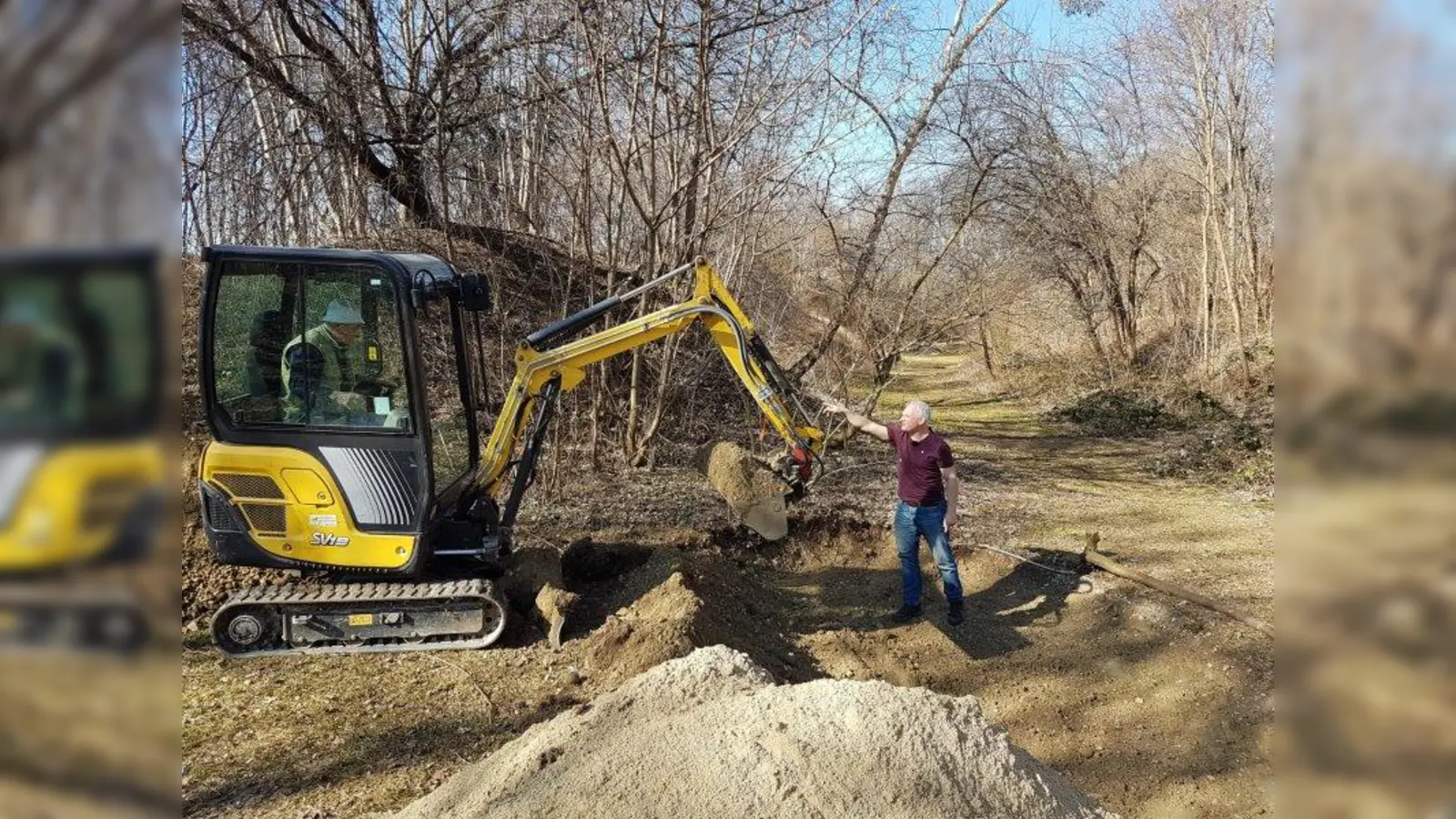 Hier entsteht ein neues Zuhause für Frösche. (Foto: Habersbrunner)