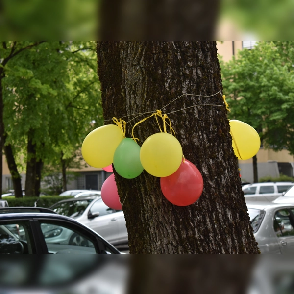 Wie gewohnt werden die teilnehmenden Adressen mit bunten Luftballons versehen. (Archivbild: dm)
